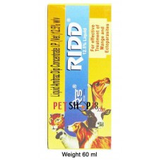 Ridd Mange And Ectoparasites Solution For Dogs And Cats 60 Ml